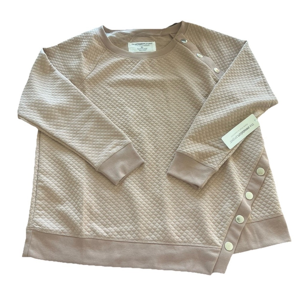 The‎ Sweatshirt Project Women's More Than A Sweatshirt Size XL X-Large Beige Tan